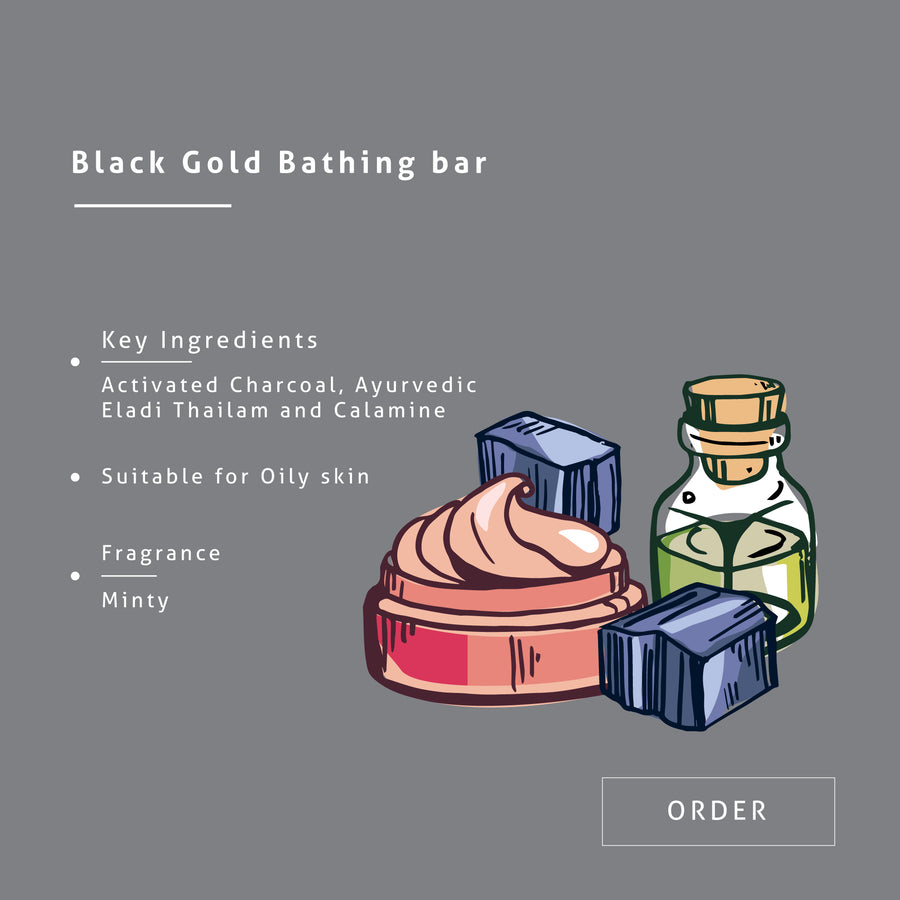 Anti Acne - Tea Tree, Charcoal, Calamine & Eladi Thailam Soap - Oil Balancing